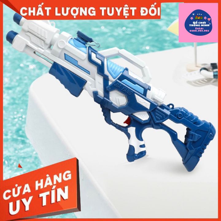 Súng Bắn Nước 2 Nòng Cỡ Lớn, Súng Nước 2 Vòi Áp Lực Loại To Bắn Xa kích thước 60cm - Khẩu phun nước mùa hè