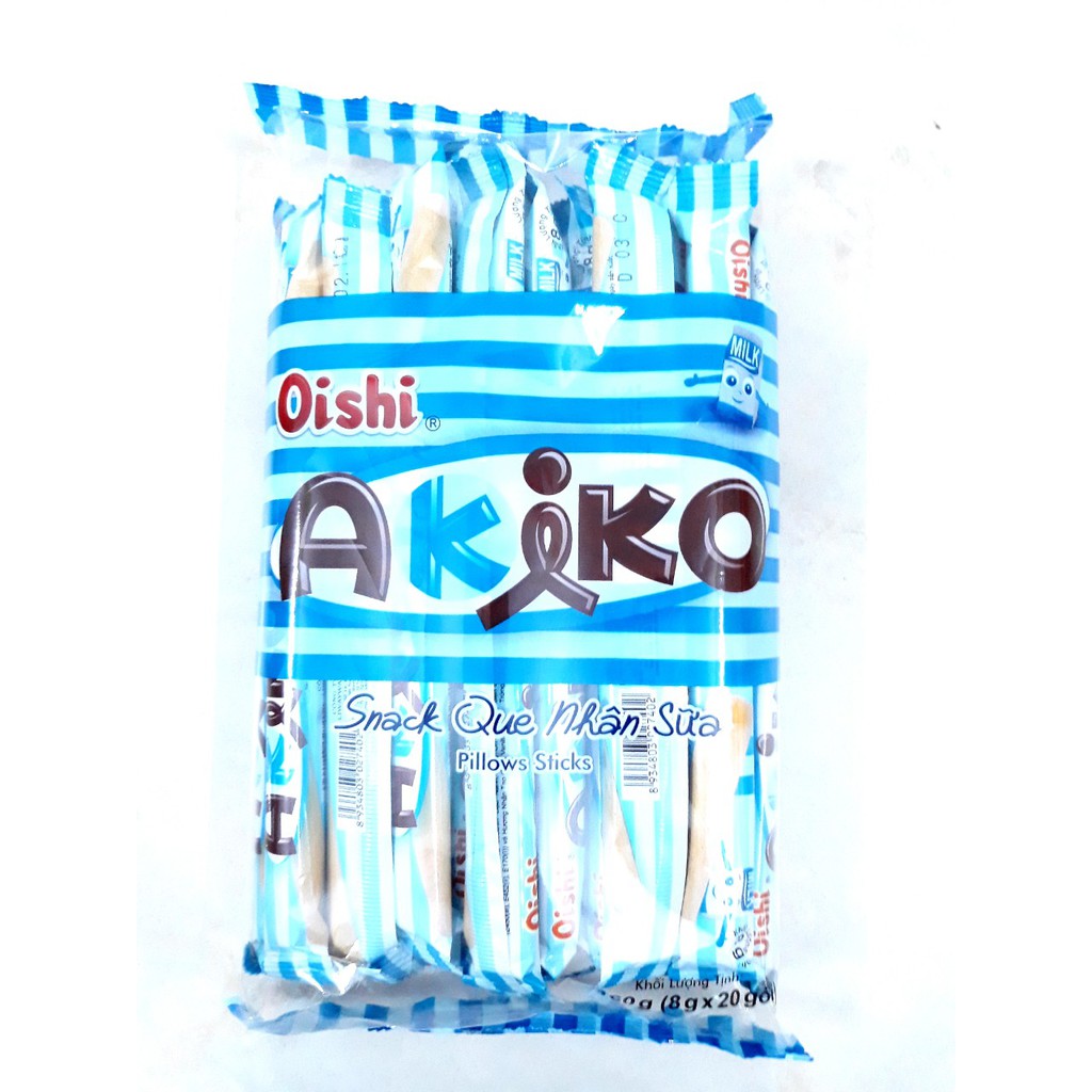 Bánh Snack Que Akiko Oishi Các Vị Gói 160g