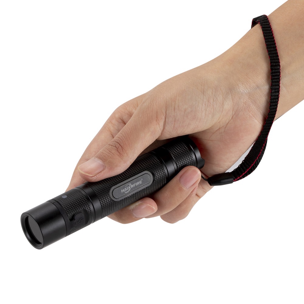 Đèn Pin Tia Cực Tím HaixnFire SV005 UV 365nm Cổng USB Màu Đen Tiện Dụng