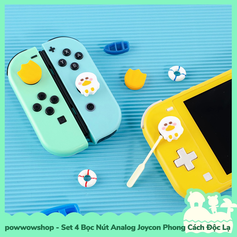 [Sẵn VN - Hỏa Tốc] Oled/V1/V2/Lite Set 4 Bọc Nút Analog Joycon Cho Máy Game Nintendo Switch Special Form PawD