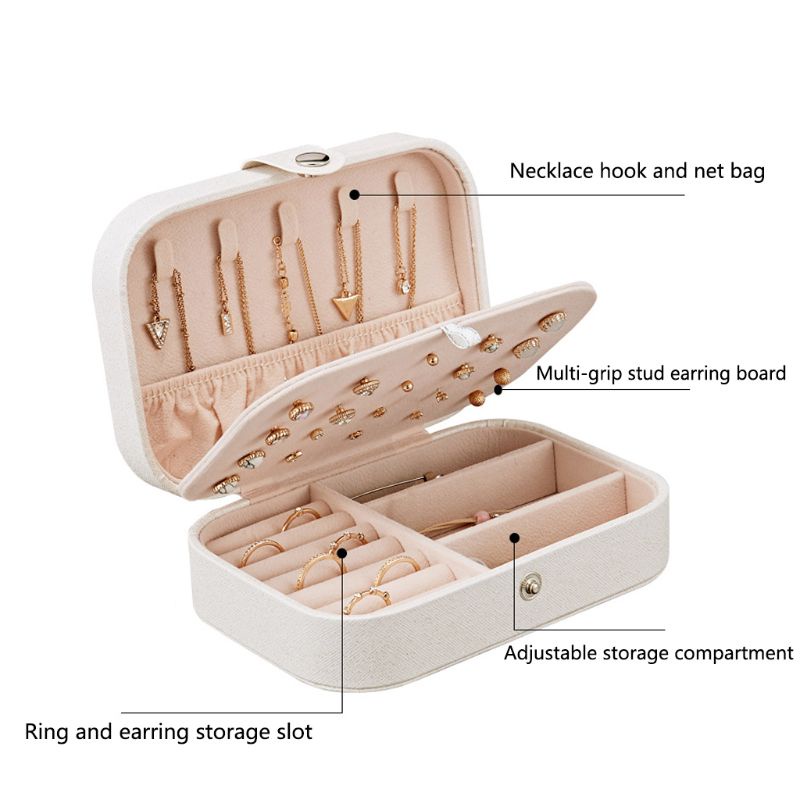 Flgo Hộp Đựng Nhẫn Cưới Hình Chữ Nhật Bằng Vải Lông Cừu Sang Trọng