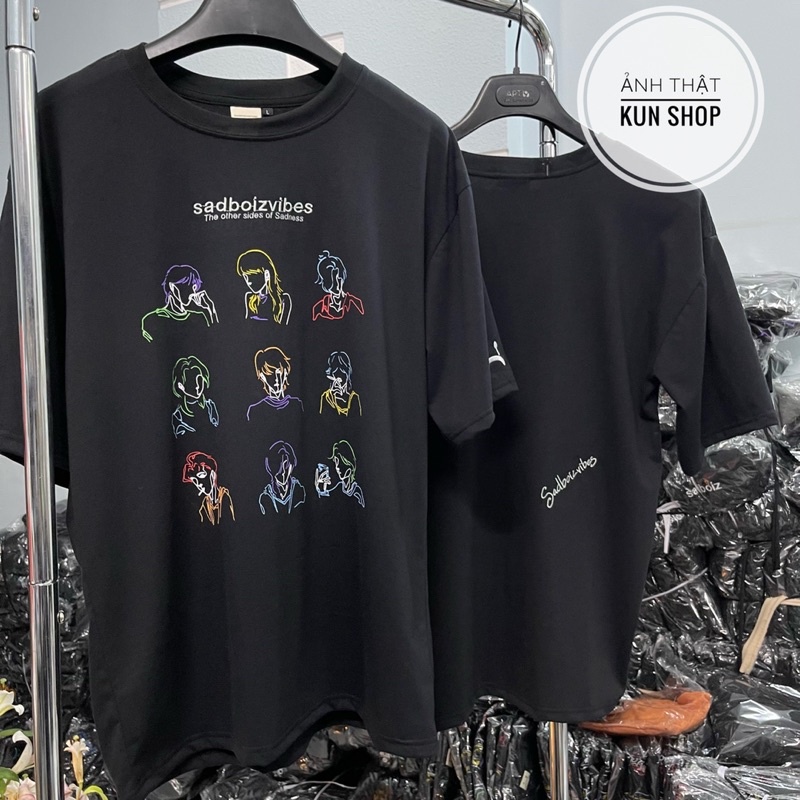 Áo thun unisex sadboiz sadboizvibes toss tee áo thun tay lỡ nam nữ sad boiz toss hình thêu full tag | BigBuy360 - bigbuy360.vn
