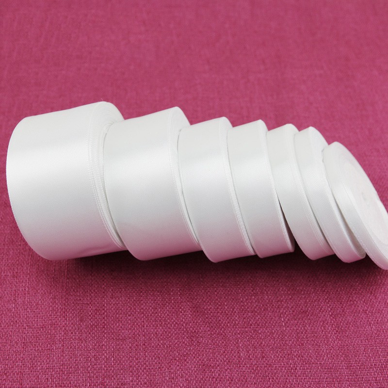 Cuộn dây ruy băng trắng 22m tiện lợi dùng cho trang trí tiệc cưới