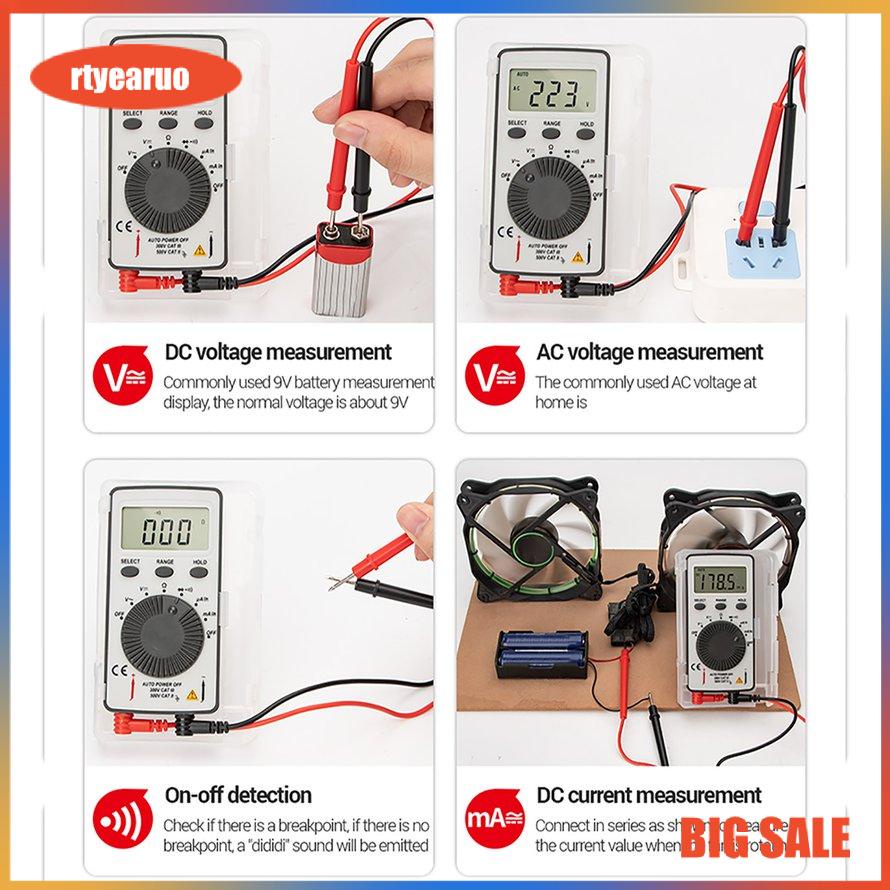 Đồng hồ vạn năng kỹ thuật số mini ANENG AN101 thiết kế chuyên dụng