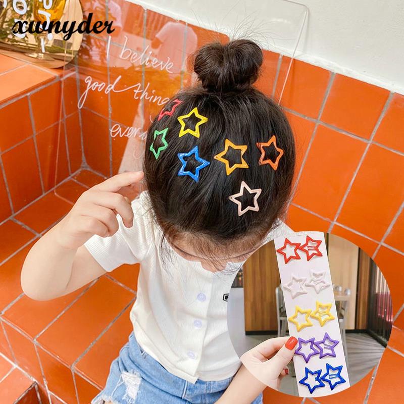 Set Kẹp Tóc Hình Ngôi Sao Năm Cánh Dễ Thương Cho Bé Gái