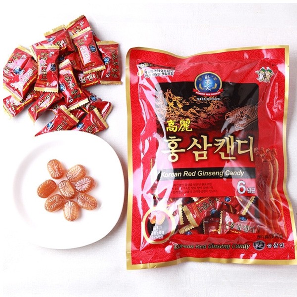 (Date: 06/2022) [ NGỌT NGÀO HƯƠNG THƠM HỒNG SÂM ] 01 Túi x 200gr Kẹo Hồng Sâm Candy Ginseng Hàn Quốc.