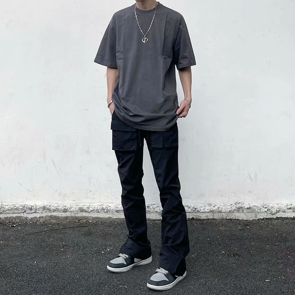 Quần Cargo túi hộp ống rộng phong cách Streetwear, Quần Cargo unisex phong cách đường phố