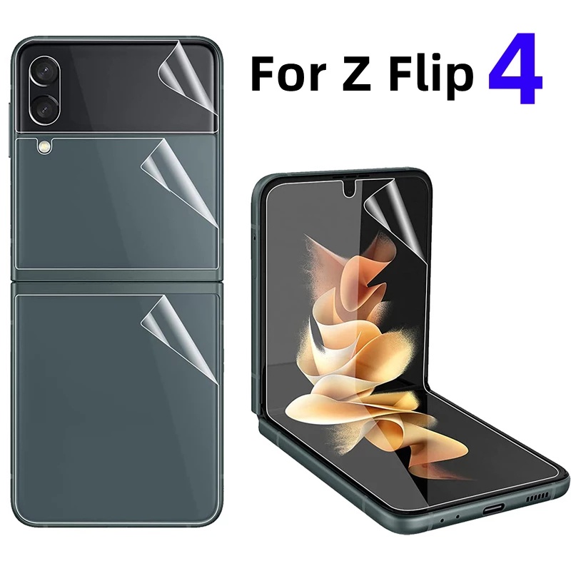 1 Bộ Phim Dán Hydrogel Full Màn Hình Bằng TPU Mềm HD Chống Trầy Cho Samsung Galaxy Z Flip 4
