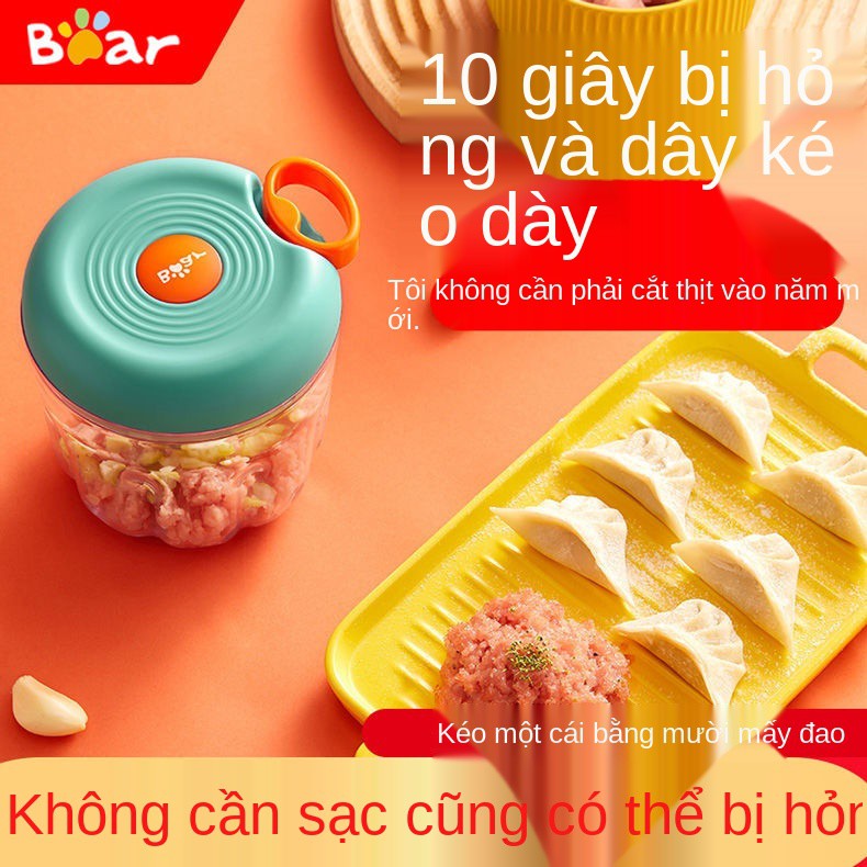 Gấu con Tỏi Tạo tác gia đình nghiền Hướng dẫn sử dụng Máy thịt Băm nhỏ