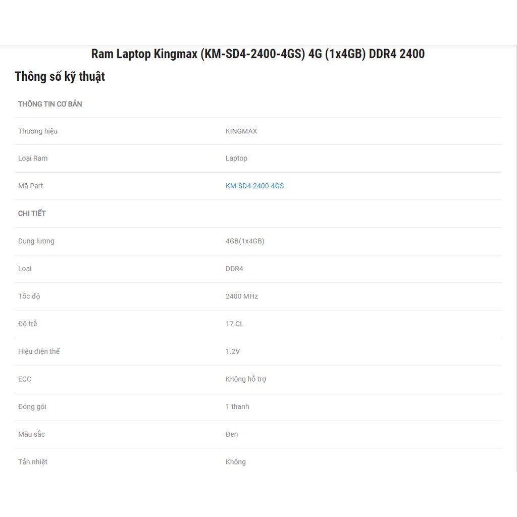 RAM laptop DDR4-2400 | BigBuy360 - bigbuy360.vn