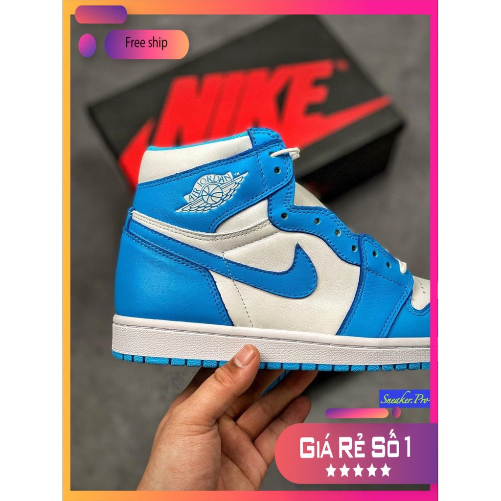 Giày thể thao AIR Jordan 1 Retro UNC siêu đẹp cho nam và nữ siêu đẹp | BigBuy360 - bigbuy360.vn