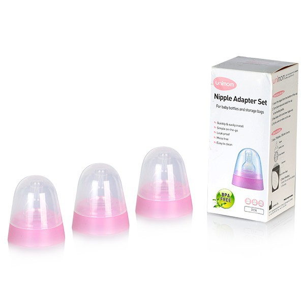 Bộ núm ti và nắp đậy bình sữa Unimom Hàn Quốc BPA Free ( cổ hẹp tiêu chuẩn)