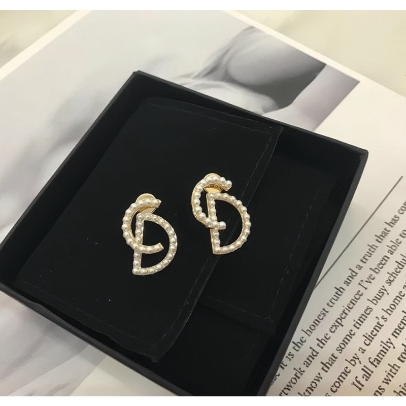 Bông tai vuông đính đá sang chảnh khuyên tai xinh hot trend phụ kiện trang sức hot girl Hari korea accessories