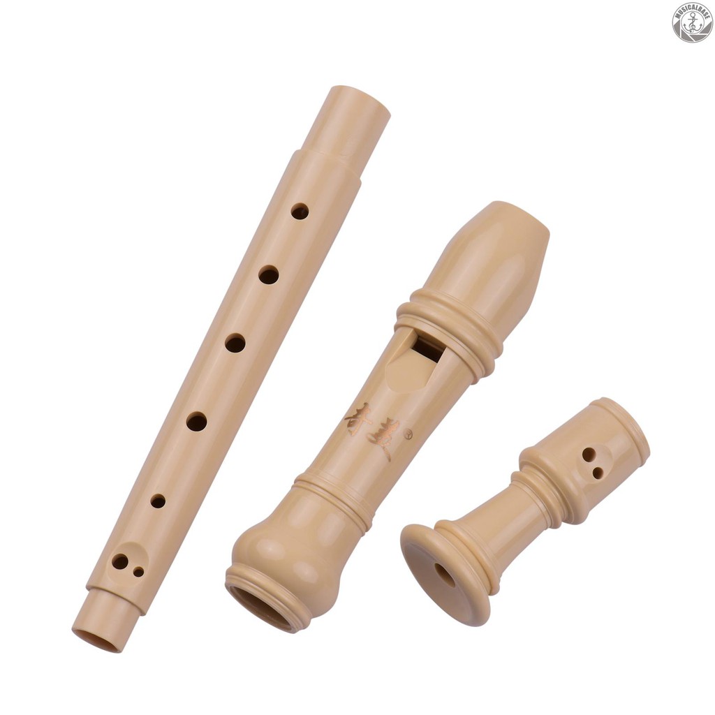 Ống Sáo Soprano 8 Lỗ Có Dây Đeo Ngón Tay Bằng Da Pu