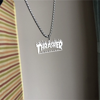 aaoottuuoo5.vn [Mã FASHIONG10 giảm 10k đơn 50K] Vòng cổ phong cách đường phố Hip Hop thời trang THRASHER