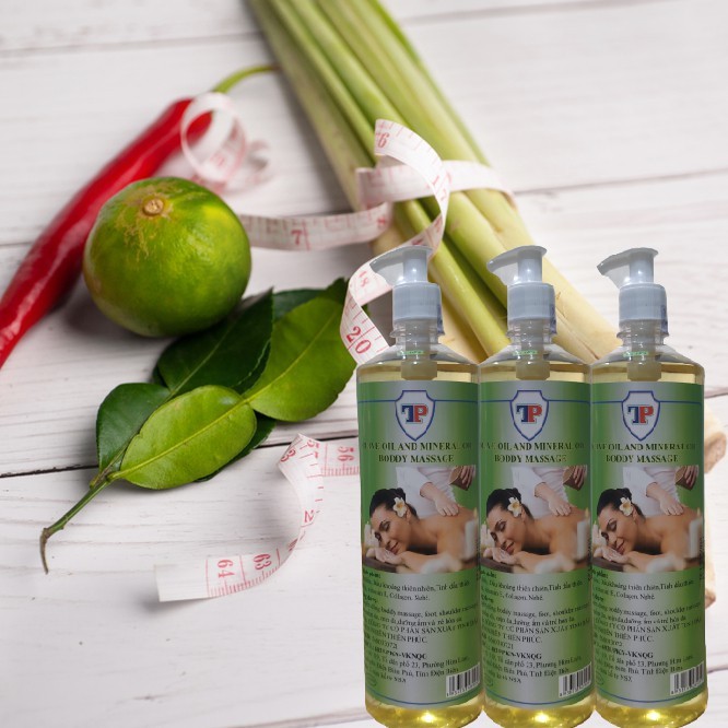 Dầu Massage thiên nhiên Olive Oil 100% dầu ô liu thương hiệu Thiên Phúc có giấy kiểm định, nhiều mùi hương, dung tích 1L