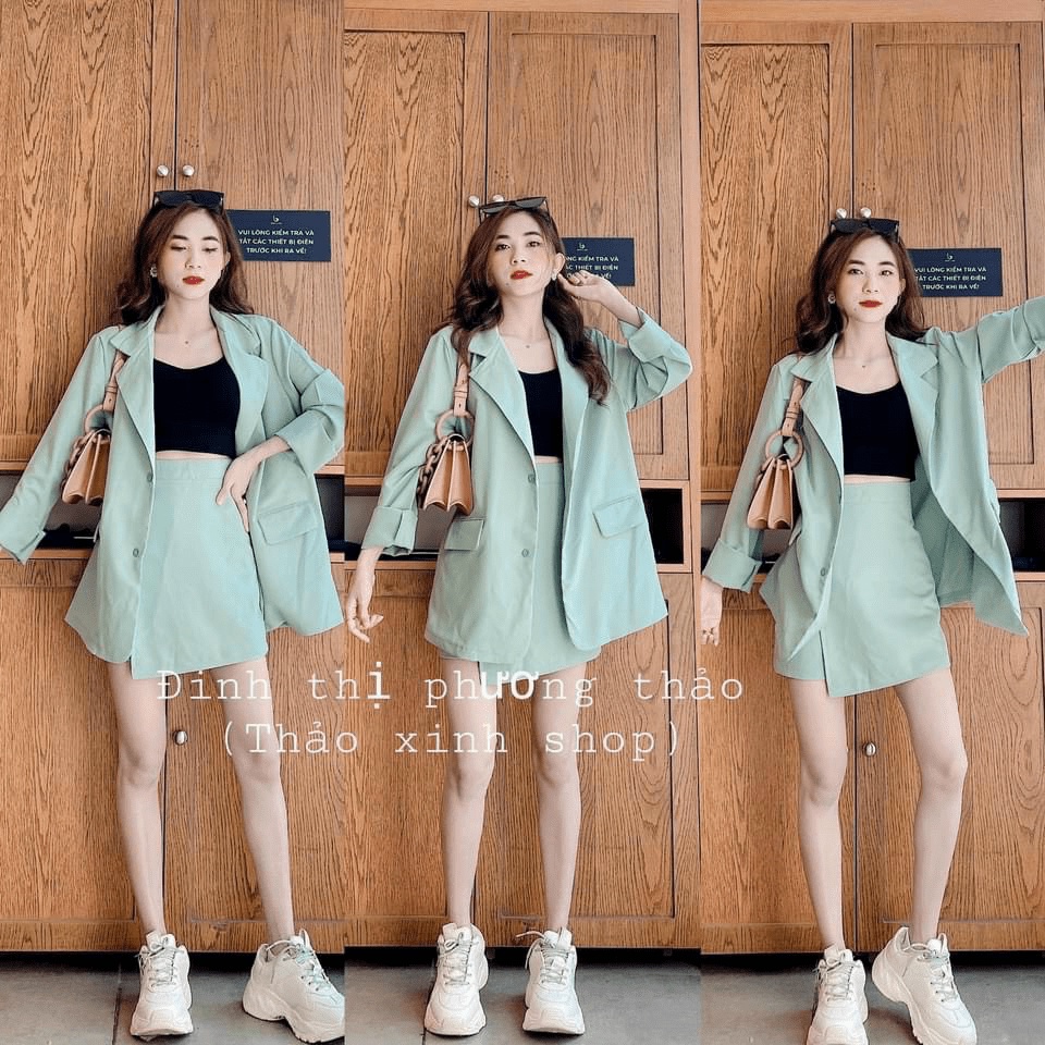 SET VEST NỮ NGẮN KÈM QUẦN CỰC XINH THỜI TRANG QUÝ PHÁI TÔN DÁNG CHO CÁC NÀNG HHP