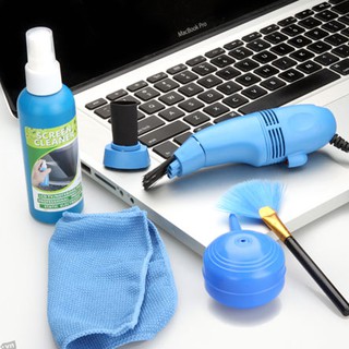 Bộ dụng cụ vệ sinh laptop 5 món có máy hút bụi