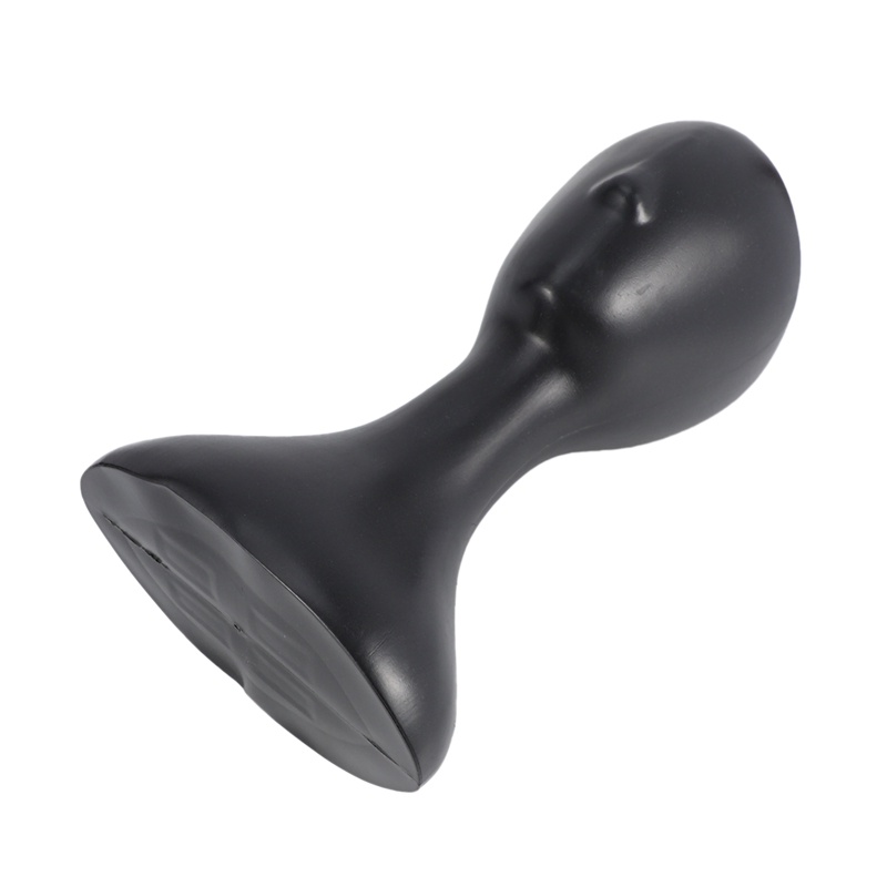 Mô Hình Đầu Nữ Tóc Giả Bằng Nhựa Màu Đen