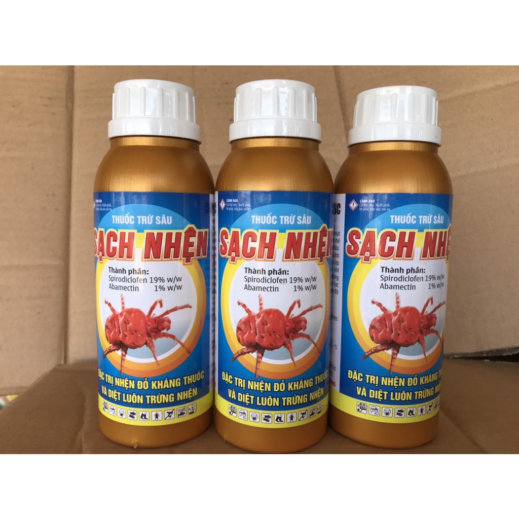 Thuốc trừ Sạch nhện đặc trừ nhện đỏ kháng thuốc, diệt luôn cả trứng hòa cho 500-600 lít nước