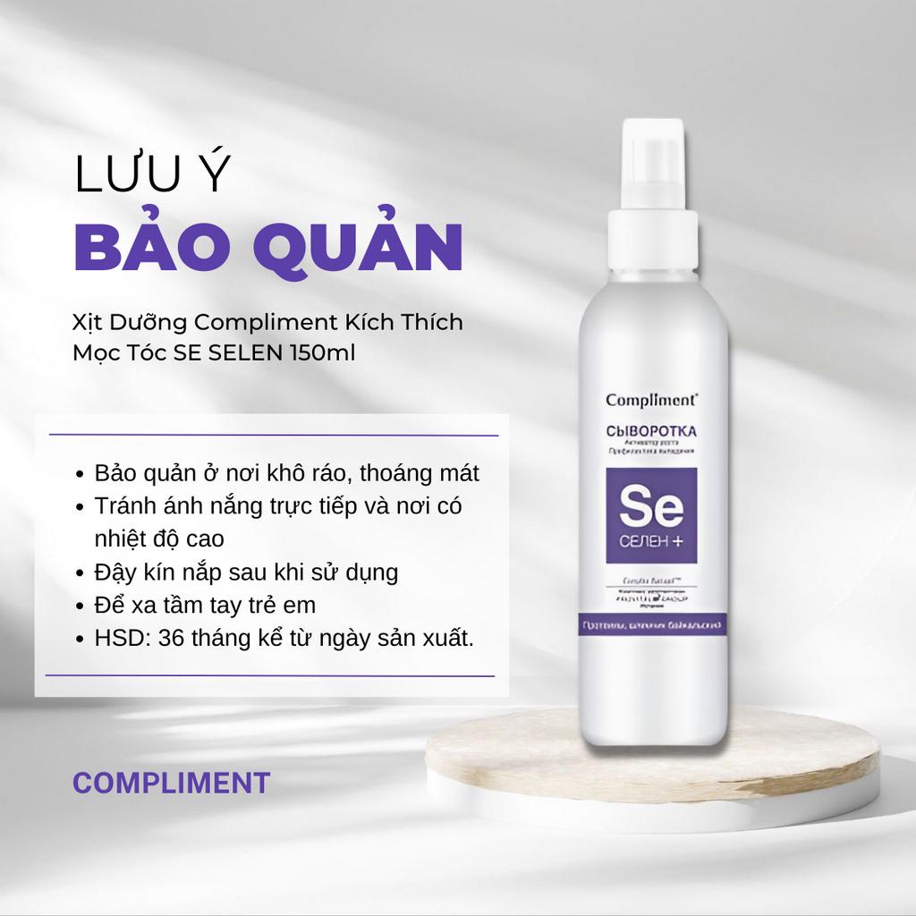 Xịt Dưỡng Tóc Se Selen Compliment Kích Thích Mọc Tóc Và Giảm Rụng Tóc 150ml