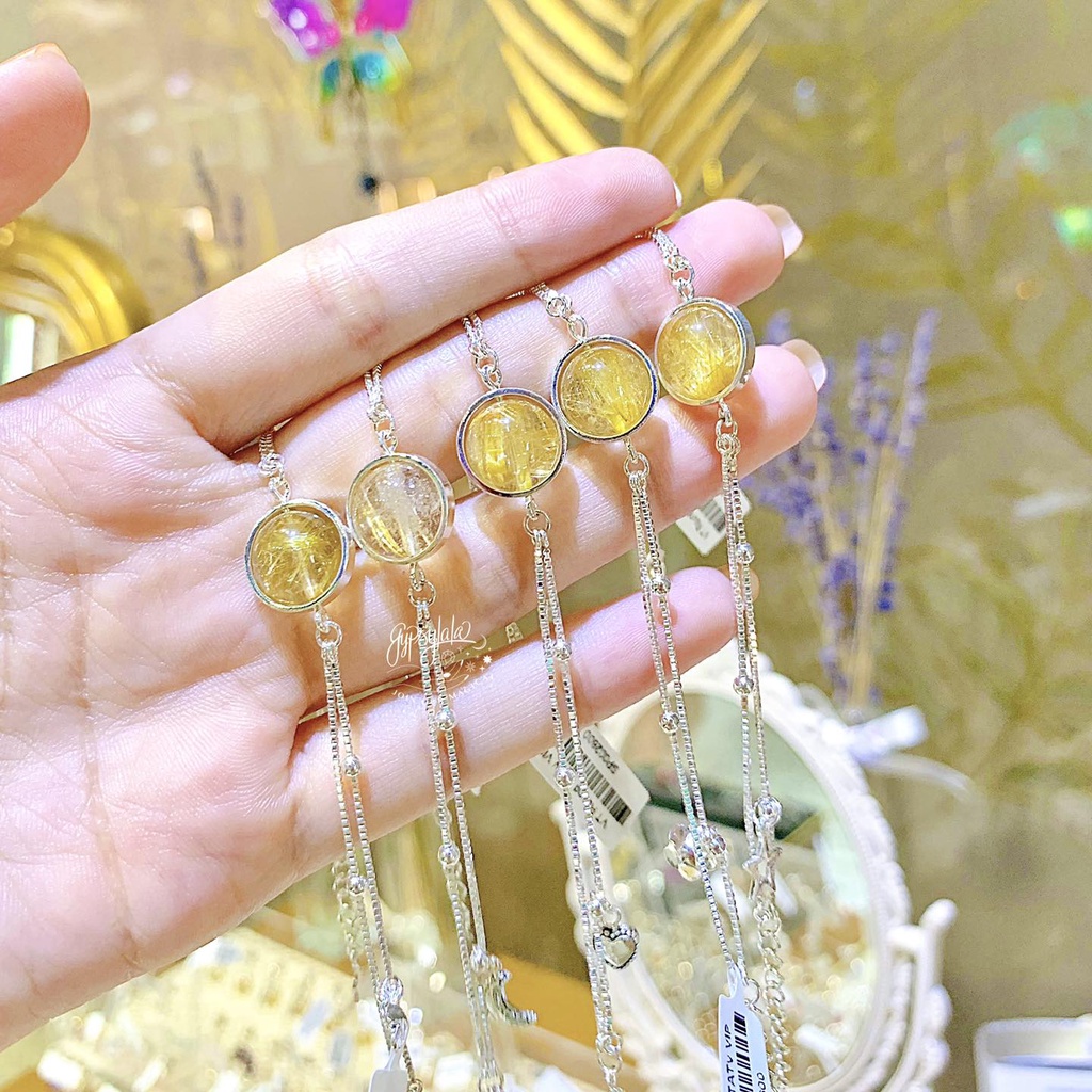 Vòng Tay Đá Thạch Anh Tóc Vàng Thiên Nhiên Tài Lộc Kinh Doanh SP002600 Gypsy.lala