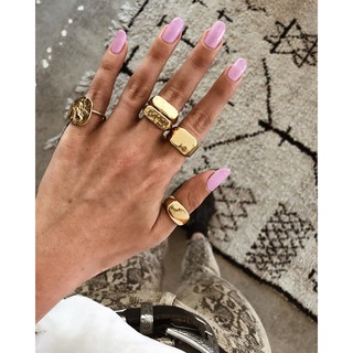 Set 5 Nhẫn Thiết Kế Đơn Giản Phong Cách Cổ Điển Cho Nữ