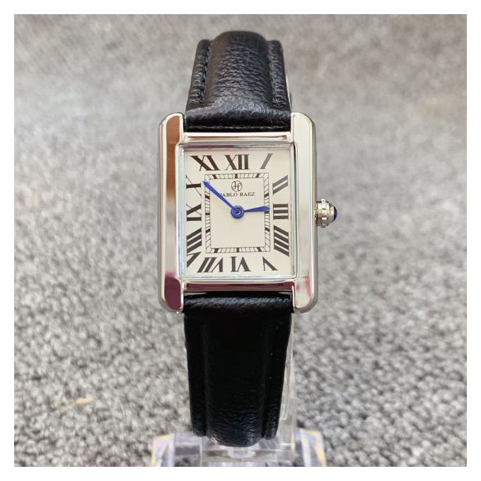Đồng hồ thời trang nam nữ dây da tank Cartier homage - Pablo Raez watch #cartier #tankwatch