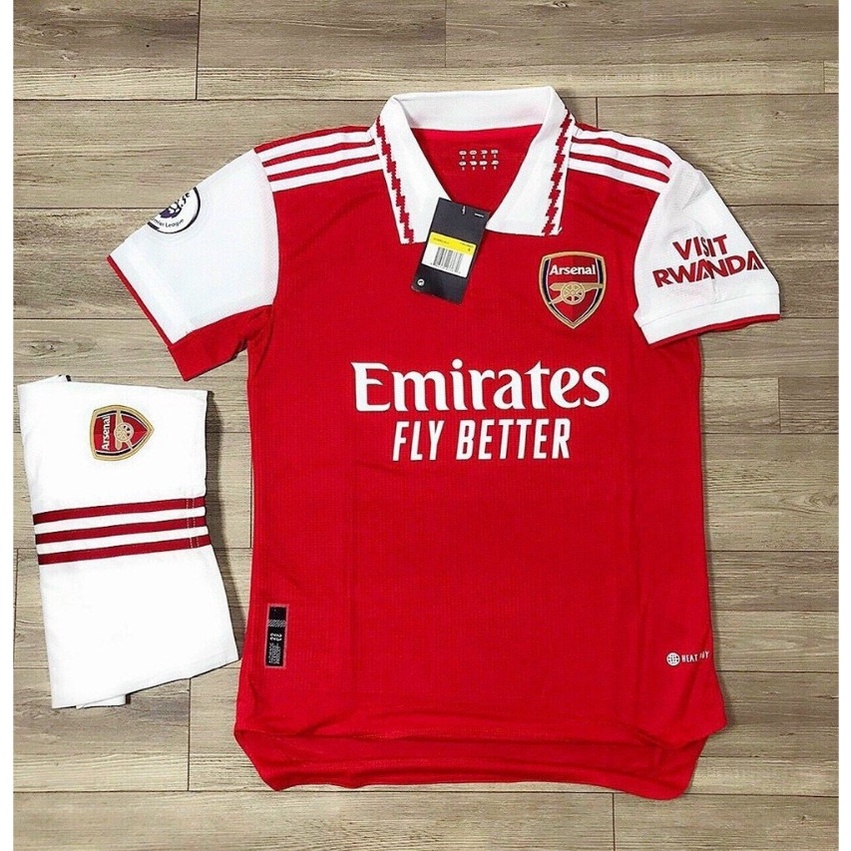 Áo Bóng Đá Arsenal Sân Khách, Bộ Quần Áo Đá Banh Clb Arsenal Sân Nhà Mẫu Mới Mùa Giải 2022-2023 Vải Mè Cao Cấp
