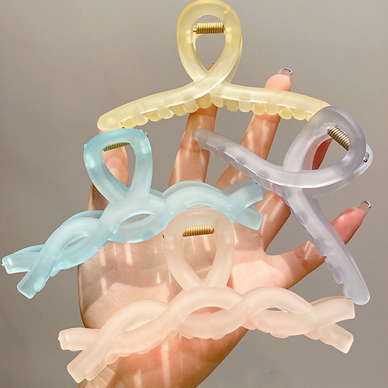 Kẹp Tóc Hình Móng Vuốt Cá Mập Bằng Acrylic Nhiều Màu Sắc