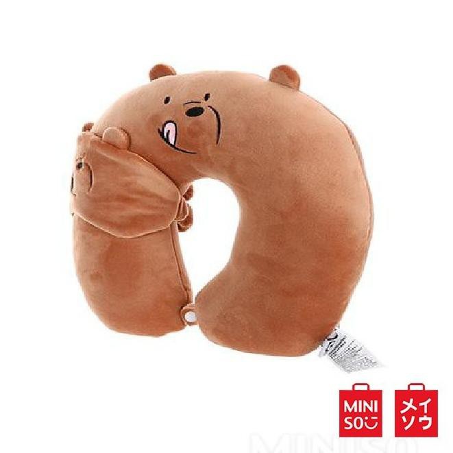 Gối Kê Cổ Hình Chữ U Kèm Miếng Bịt Mắt Khi Đi Du Lịch Z0 Miniso