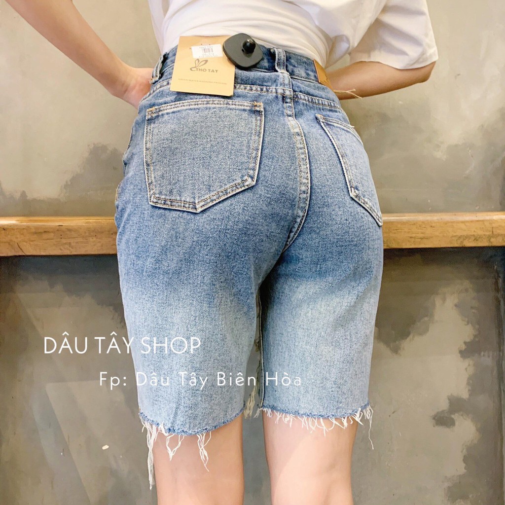 Quần jean ngố rách đậm nhạt siêu hot hit cực cá tính hot hit