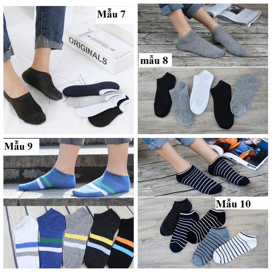 Combo 5 đôi tất cổ ngắn,trung nam - nữ cao cấp chống hôi chân Sunstar - LCTQ