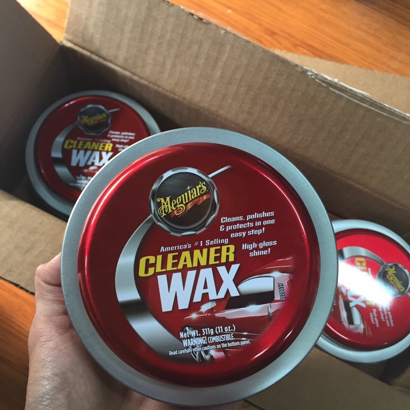 Meguiars Bóng Vỏ Sơn Wax Cleaner Dạng Sáp - A1214(Có mút wax Meguiar's kèm theo)