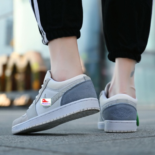 Giày jordan paris, Giày Jordan cổ thấp xanh Paris nam nữ Full box