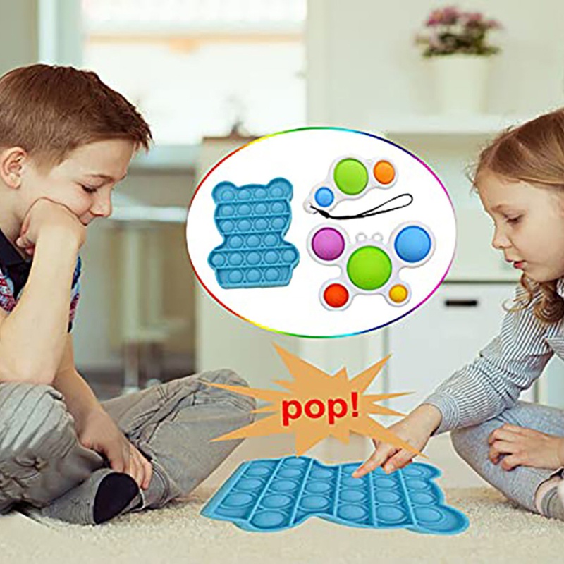 1 Set Đồ Chơi Fidget Spinner HìNh ĐậU Mini Vui NhộN Cho Bé