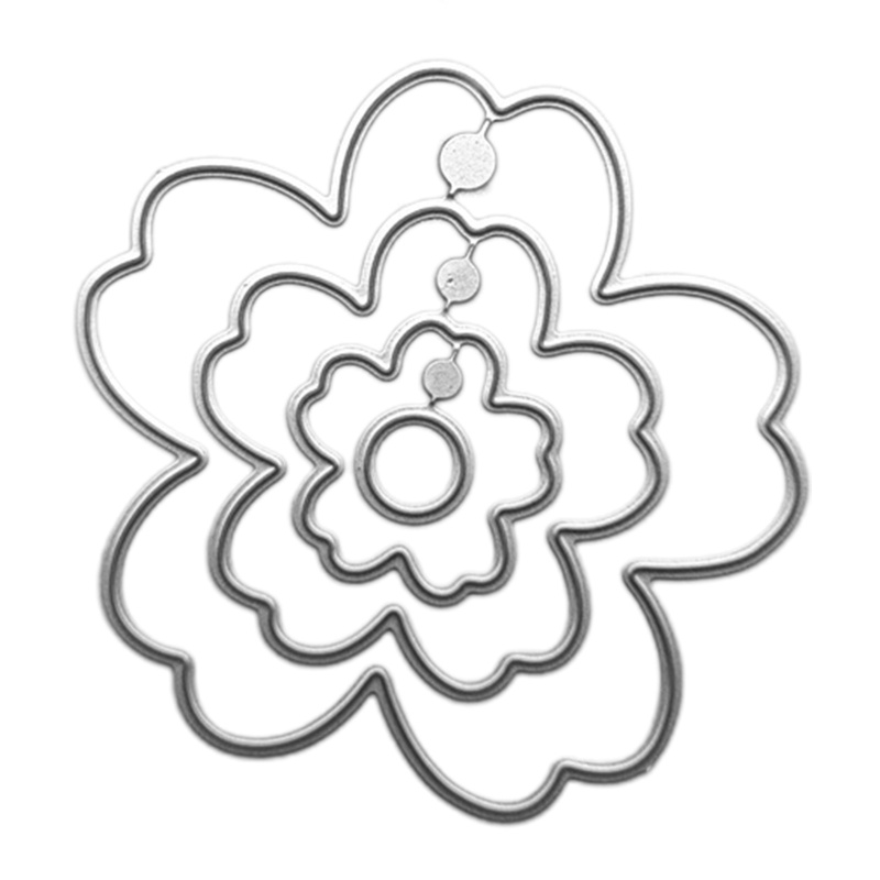 ✿ Khuôn Cắt Giấy Kim Loại Hình Hoa Lá Xinh Xắn