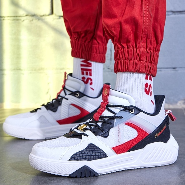 Giày Thể Thao Buộc Dây Màu Trắng Mềm Mại Chống Mòn Thời Trang Cho Nam Epoch 2.0