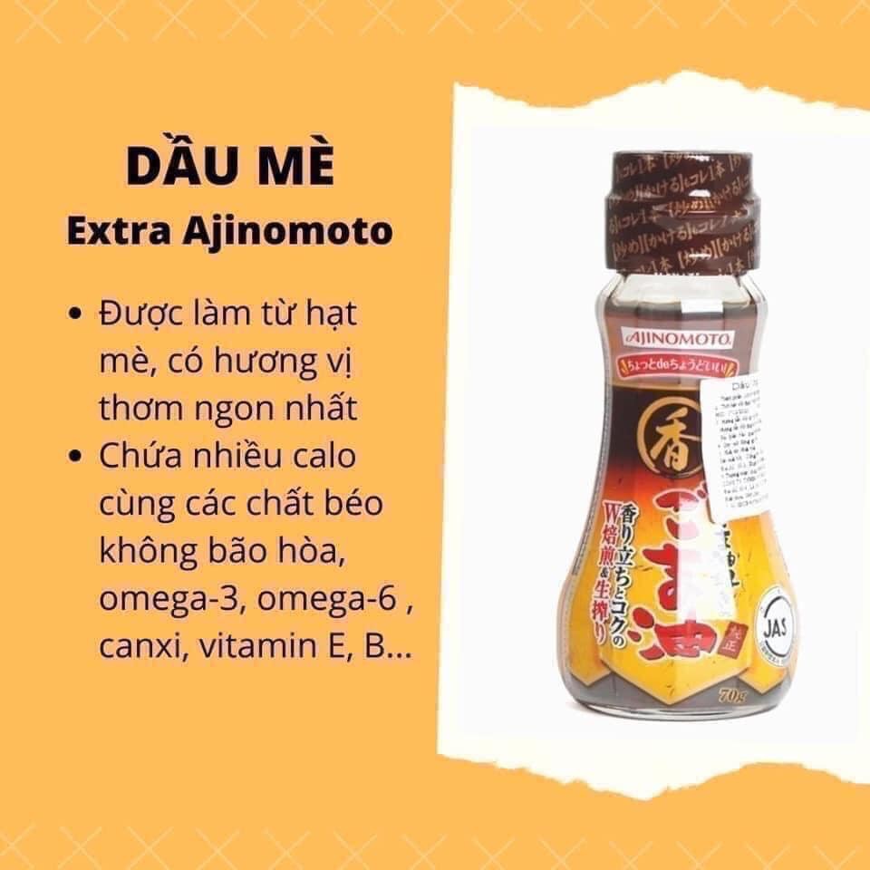 Dầu mè, olive, óc chó, dầu gạo cho bé ăn dặm 70g/100g/180g