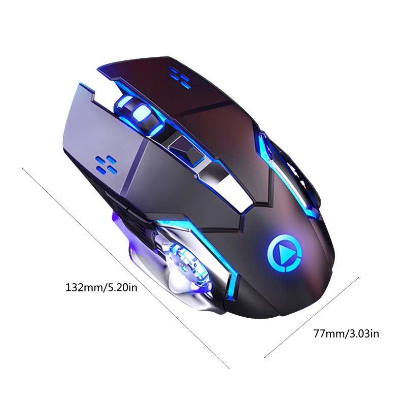 Chuột Quang Không Dây Chơi Game 3200DPI RGB
