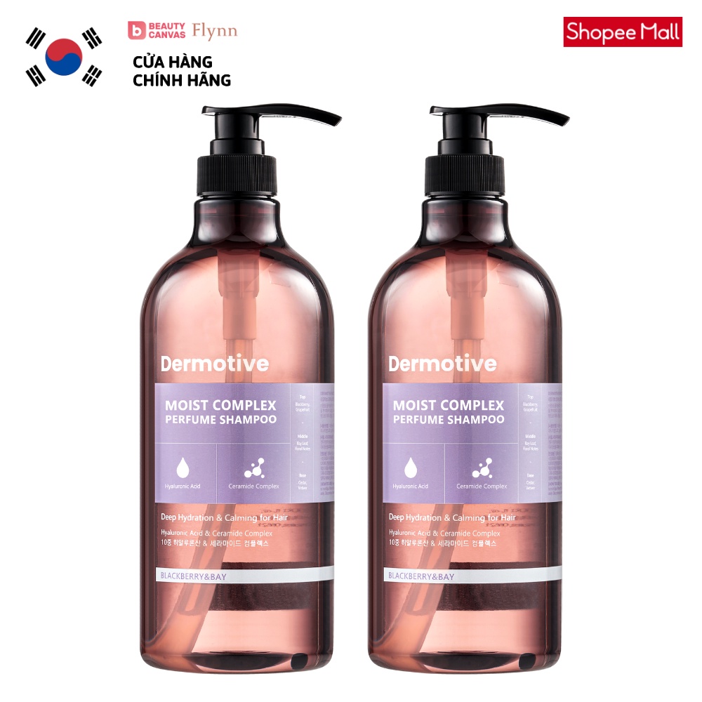Dầu gội hương nước hoa Dermotive Perfume Shampoo 1000ml (hương quả mâm xôi & lá nguyệt quế)