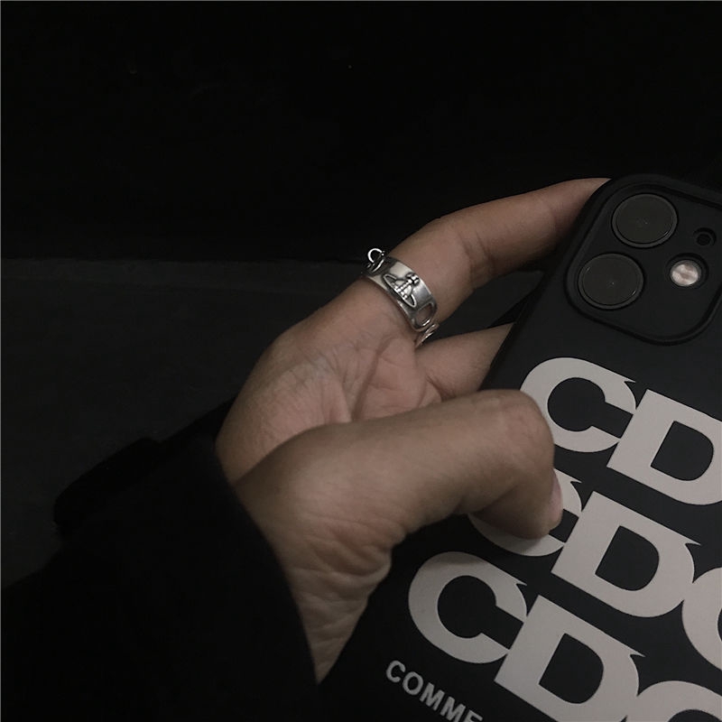 Nhẫn thép titan kiểu dáng thời trang cá tính
