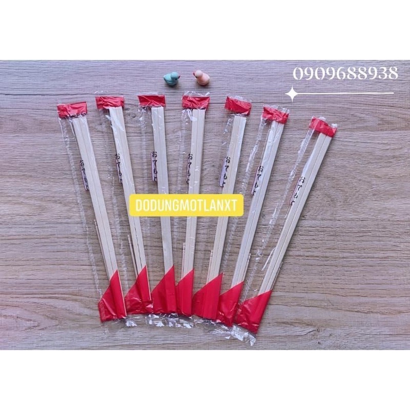 Set 5️⃣0️⃣ đôi đũa tách KÈM TĂM dùng một lần (loại nylon opp)