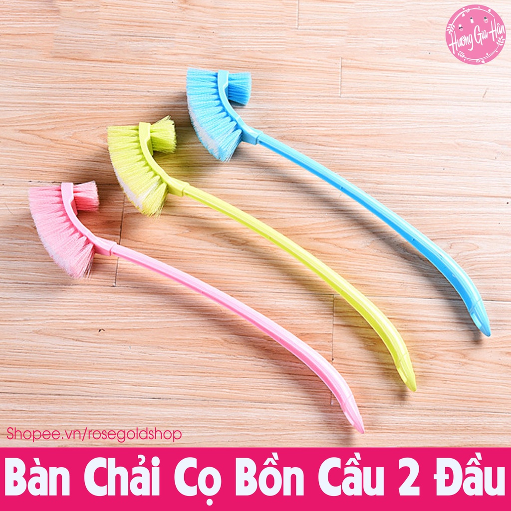 Bàn Chải Cọ Bồn Cầu 2 Đầu Tiện Dụng, Giúp Chị Em Tiết Kiệm Thời Gian Hơn