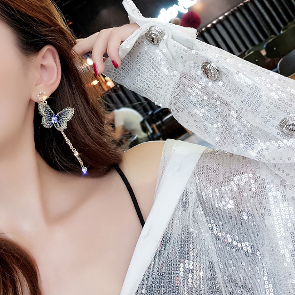 Bông tai dáng dài hình bướm