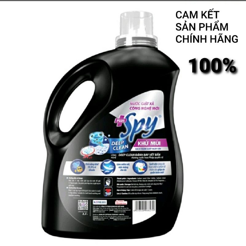 Nước giặt xả SPY DEEP CLEAN sạch sâu gấp 2 lần 3,6KG