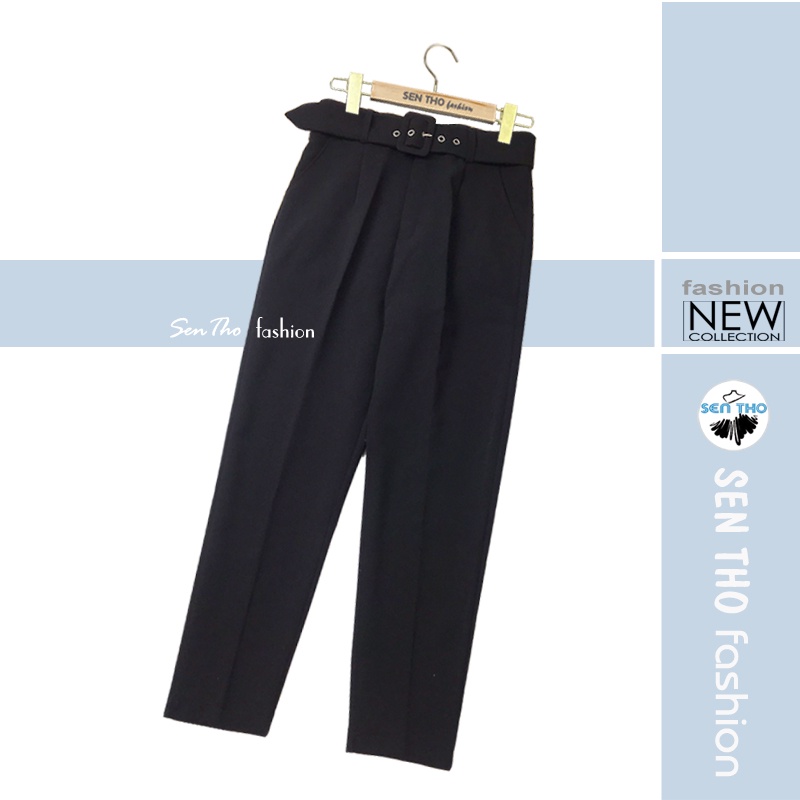 [Mã SKAMFSW175 giảm 10K đơn 50K] Quần Baggy Kèm Đai Công Sở Cao Cấp Chất Siêu Đẹp Mặc Sang Trọng Thanh Lịch