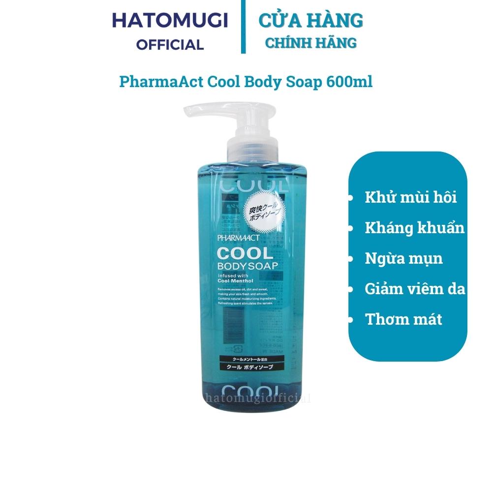 Sữa Tắm Dành Cho Nam Hương Bạc Hà Mát Lạnh Pharmaact Cool Hàng Nhật Nội Địa Chính Hãng (550ml)