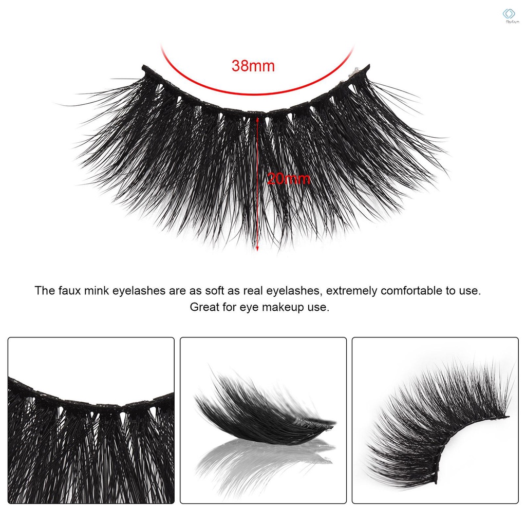 Set 5 cặp lông mi giả 3D 20mm bằng lông chồn nhân tạo mềm mịn tự nhiên có thể tái sử dụng
 | BigBuy360 - bigbuy360.vn