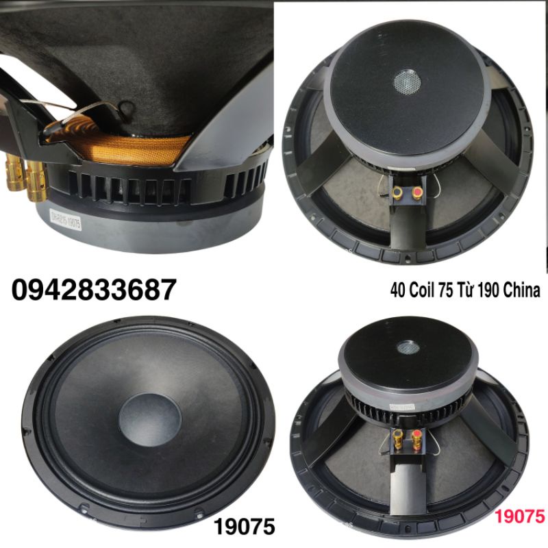 Bass  Martin 40 Coil 75 Từ 190 Sườn Nhôm China 19075